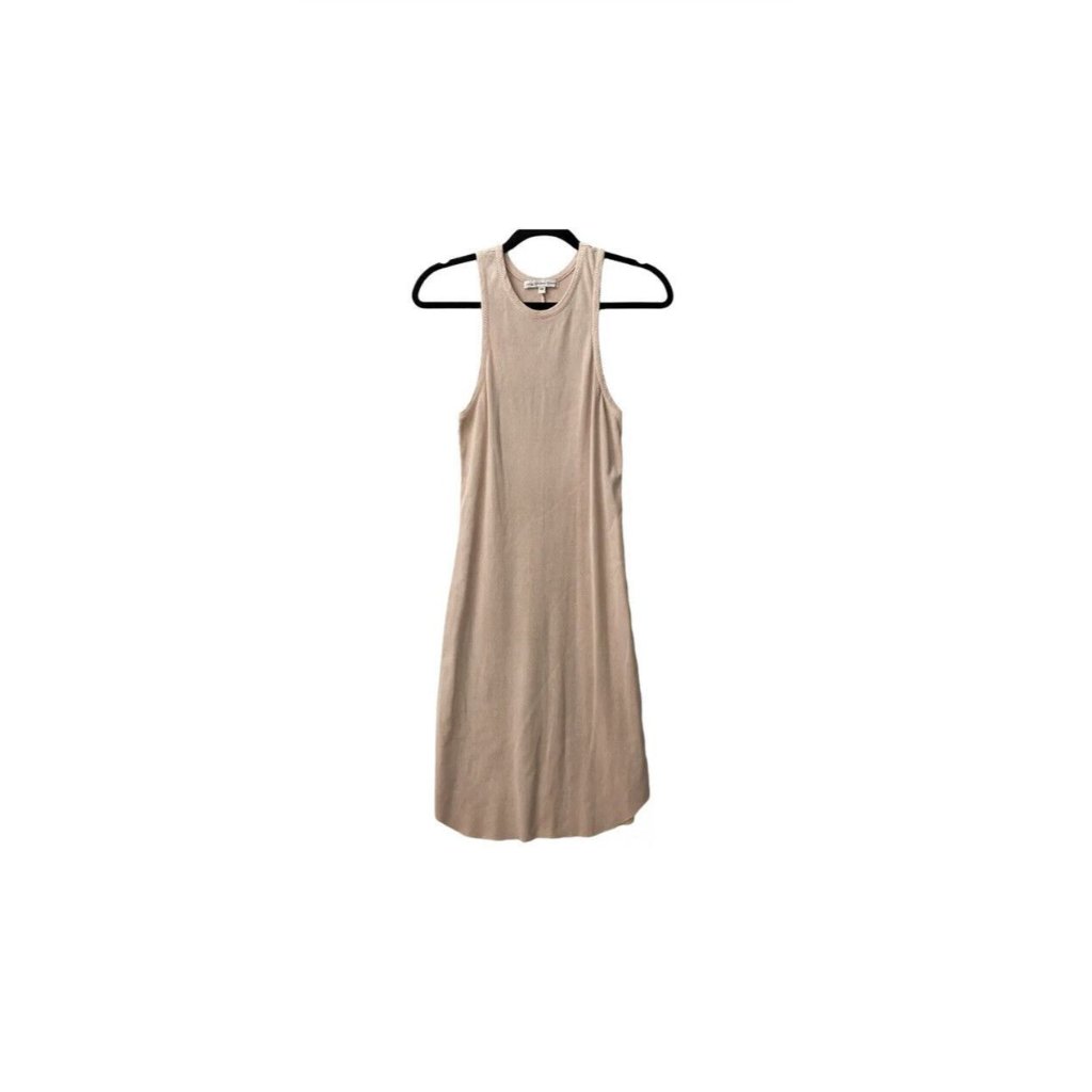 Young Fabulous Broke Light Pink Ribbed Dress Size Medium Sleeveless Thick 1d